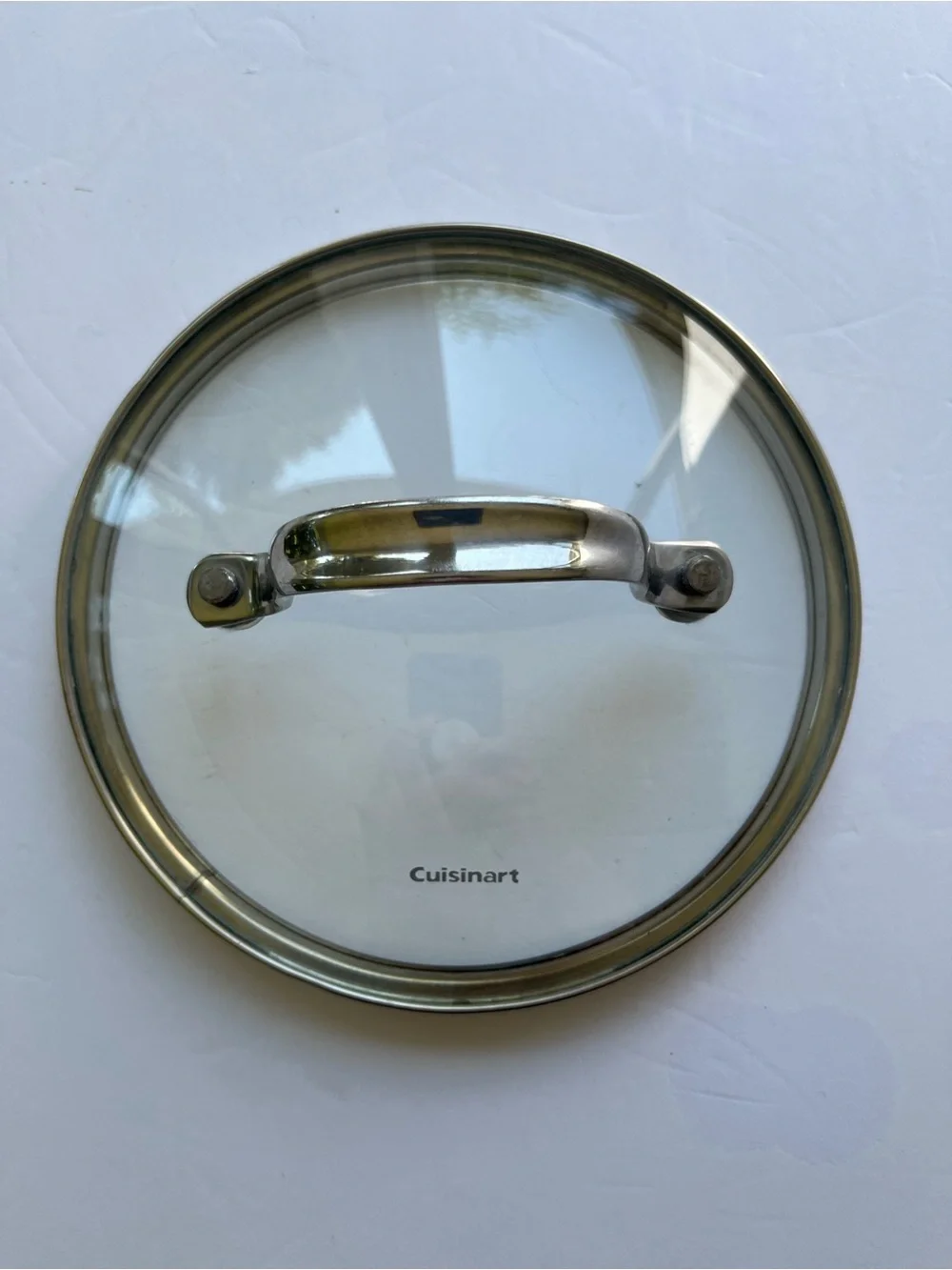 Cuisinart 6 Inch Glass Replacement Cookware Pot Pan Lid Cover Stainless Steel Ri